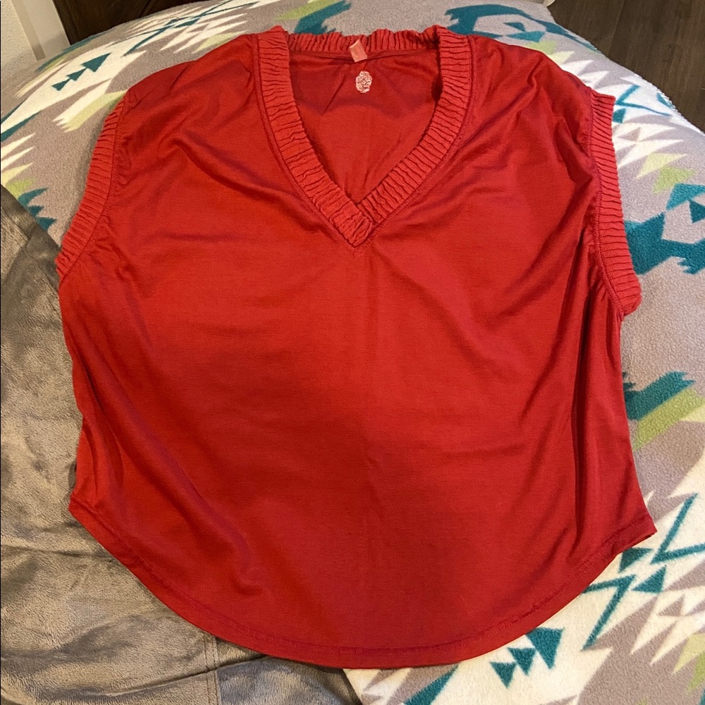 Free People Movement Run Around Tee in Wildfire